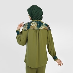 HIKMAT B1129 - Woodland Eclat Blouse