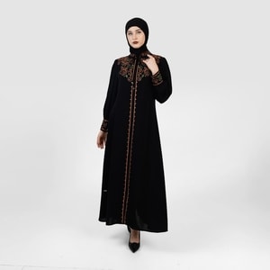 HIKMAT A4587 - Fioreline Vein Abaya