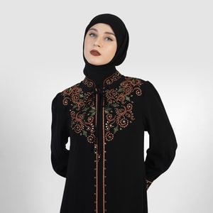 HIKMAT A4587 - Fioreline Vein Abaya