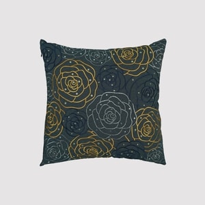 HIKMAT Q202553 - Rosetterace Decorative Pillow