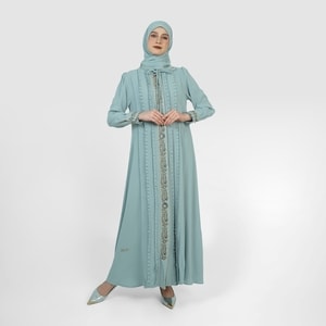 HIKMAT A9629 - Frill Grace Abaya