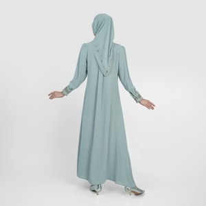 HIKMAT A9629 - Frill Grace Abaya