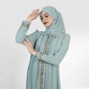 HIKMAT A9629 - Frill Grace Abaya