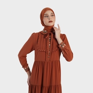 HIKMAT D7925 - Ruffle Serenne Dress