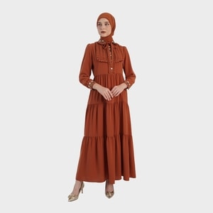 HIKMAT D7925 - Ruffle Serenne Dress