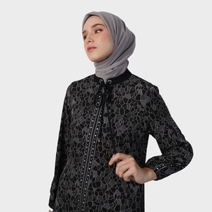 HIKMAT A8840 - Elstone Lattice Abaya
