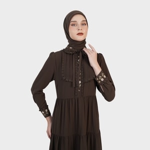 HIKMAT D7925 - Ruffle Serenne Dress