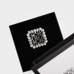 HIKMAT W415 - Ornate Sparkle Brooch