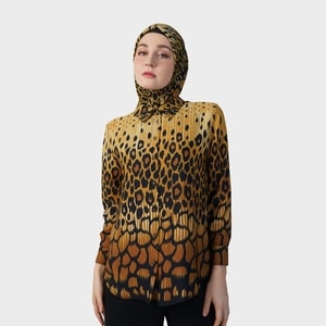 HIKMAT B202570 - Leopard Lines Blouse