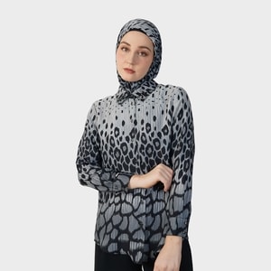 HIKMAT B202570 - Leopard Lines Blouse