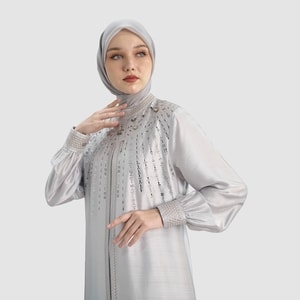 HIKMAT A4436 - Rainfall de Luxe Abaya