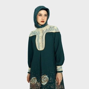 HIKMAT A3821 - Nebris Sylverose Abaya