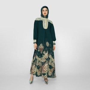 HIKMAT A3821 - Nebris Sylverose Abaya