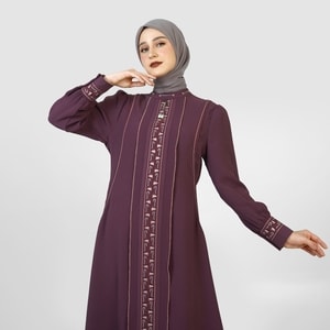 HIKMAT A202552 - Embossa Flow Abaya
