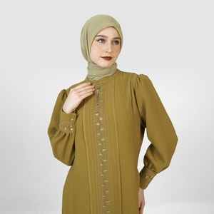 HIKMAT A202552 - Embossa Flow Abaya