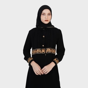 HIKMAT D9625 - Frill Luxe Dress