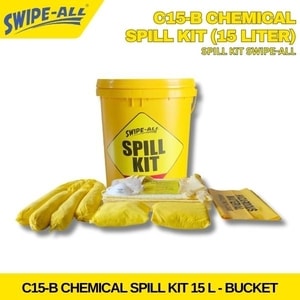 Chemical Spill Kit 15 Liter Swipe-All Bucket