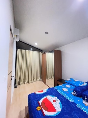 sewa rumah full furnished lippo cikarang cluster Uptown waterfront 2 kamar tidur 2 kamar mandi