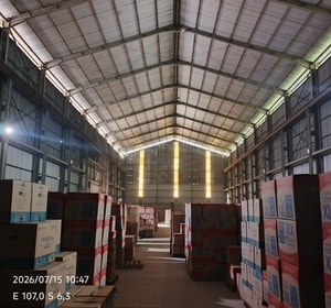 Interior gudang 1584 meter persegi Jatimulya