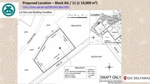 Jual Lahan Kavling Industri Kawasan GIIC Greendland Deltamas Luas 1HA