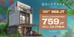 Neo Top Collection Tipe GT (Gold Top) Lippo Cikarang  2 Lantai 4 Kamar Tidur 3 Kamar Mandi