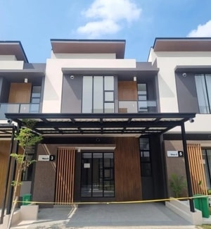 Rumah 2 Lantai Bergaya Jepang Depan AEON 2 Kamar Tidur — Tipe Yamabuki Savasa Deltamas