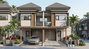 Rumah Cluster Almeria Metland Cibitung 2 lantai