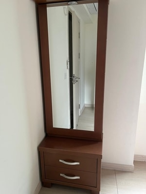 foto lemari Jual Apartemen Meikarta Tipe 2BR 2 Kamar Tidur Full Furnish Bagus Siap Pakai atau Disewakan