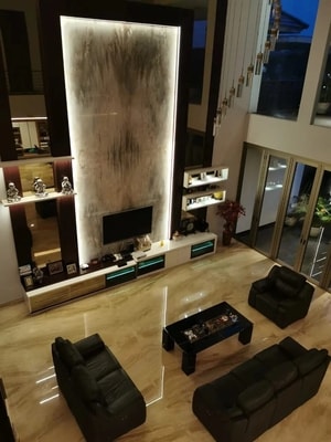 Kamar tidur full furnish rumah mewah Cikarang