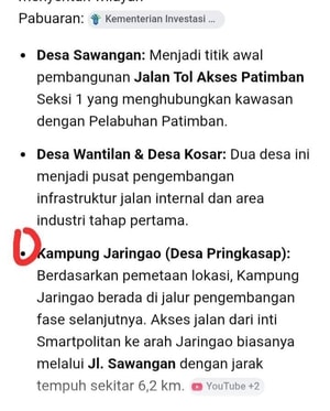 Dijual Kavling Industri dekat Smartpolitan