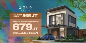 Treetop Lippo Cikarang Tipe G Gold Livin 2 Lantai