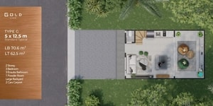 Treetop Lippo Cikarang Tipe G Gold Livin 2 Lantai