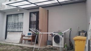 Foto Area Belakang Sewa Rumah Lippo Cikarang Cluster Waterfront Silvercreek Full Furnish 3Kamar Tidur | Exera