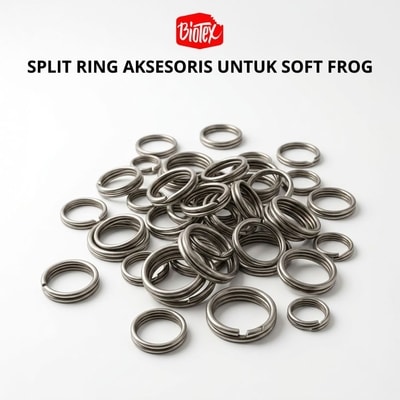 #SplitRingPancing #AksesorisSoftFrog #PerlengkapanMancing #KomponenSoftFrog