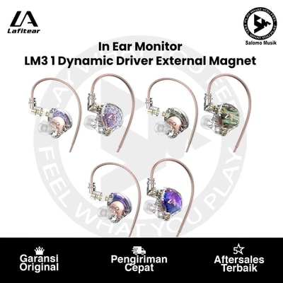 In Ear Monitor Lafitear LM3 1 Dynamic Driver External Magnet Varian Warna