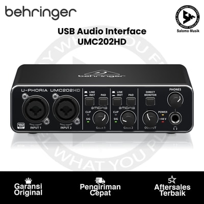 USB Audio Interface Behringer UMC202HD