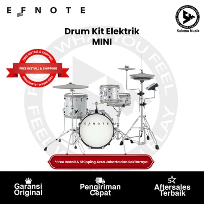 Drum Kit Elektrik Set EFNOTE Mini Standard White Sparkle