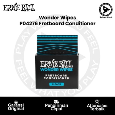 Fretboard Conditioner Ernie Ball P04276 Wonder Wipes