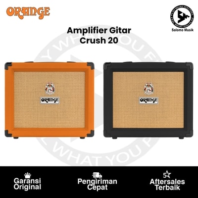 Amplifier Gitar ORANGE CRUSH 20 20W 1x8 Guitar Combo Amplifier Varian Warna