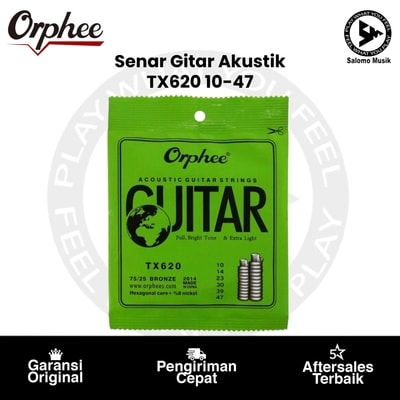 Senar Gitar Akustik Orphee TX620 75/25 Bronze 10-47