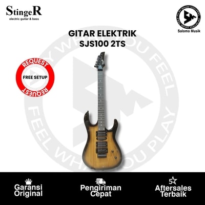 Gitar Elektrik Stinger SJS100 2-Tone Sunburst Original