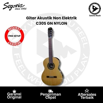 Gitar Akustik Non Elektrik Segovia C30S GN Nylon