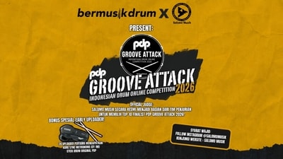 Bermusik Drum X Salomo Musik Present: PDP Groove Attack Indonesian Drum Online Competition 2026 Resmi Dibuka