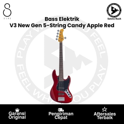 Bass Elektrik Sire Marcus Miller V3 New Gen 5-String Candy Apple Red