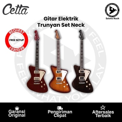 Gitar Elektrik Cetta Trunyan Set Neck Series Varian Warna Original