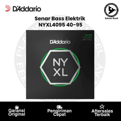 Senar Bass Elektrik D'Addario NYXL4095 NYXL Long Scale Super Light 40-95 Original