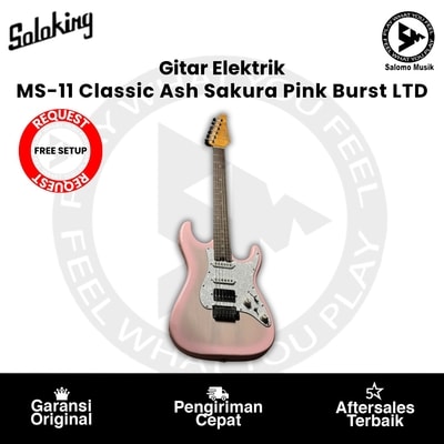 Gitar Elektrik Soloking MS-11 Classic Ash Sakura Pink Burst