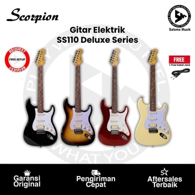 Gitar Elektrik Scorpion SS110 Deluxe Series H-S-S Varian Warna