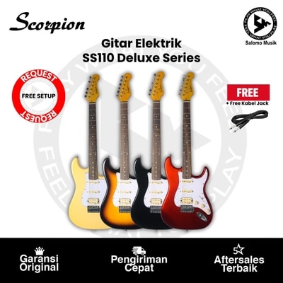 Gitar Elektrik Scorpion SS110 Deluxe Series H-S-S Varian Warna