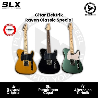 Gitar Elektrik SLX Guitars RAVEN Classic Special Maple FB Rosewood FB Varian Warna